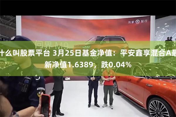 什么叫股票平台 3月25日基金净值：平安鑫享混合A最新净值1.6389，跌0.04%