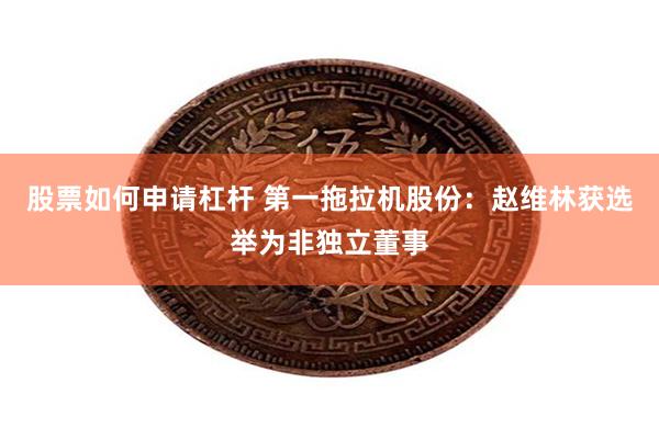 股票如何申请杠杆 第一拖拉机股份：赵维林获选举为非独立董事