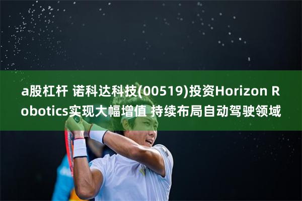 a股杠杆 诺科达科技(00519)投资Horizon Robotics实现大幅增值 持续布局自动驾驶领域