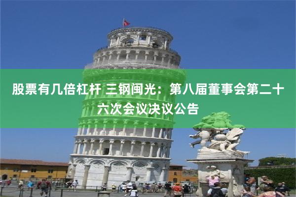 股票有几倍杠杆 三钢闽光：第八届董事会第二十六次会议决议公告