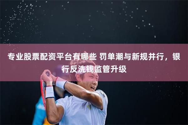 专业股票配资平台有哪些 罚单潮与新规并行，银行反洗钱监管升级